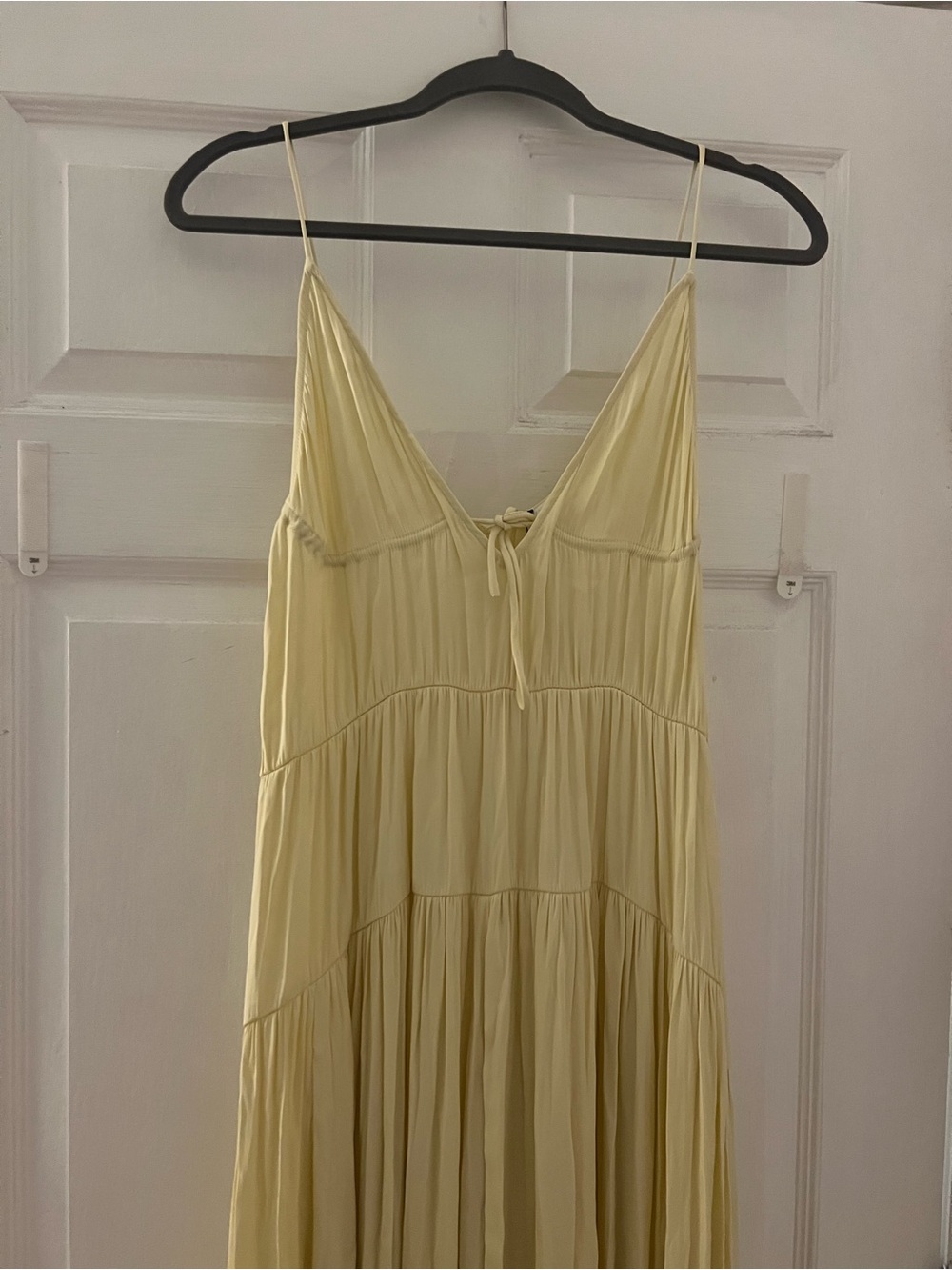 Zara LONG RUCHED SATIN DRESS - Picture 3 of 4